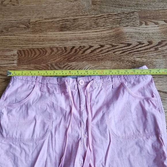 (16) Faded Glory Cotton Blend Light Plaid Shorts Pastel Casual Farmhouse - Picture 5 of 8